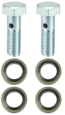 QUARKZMAN 2er Set Universal Auto Banjo Bolt Bremsadapter M8 x 1.0