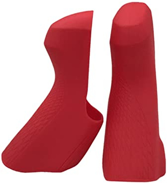 YYunying Bike Brake Levers Hoods Fahrrad Bremshebel Griffgummi Für Shima no ST-R7000 Und ST-R8000 Silikon Bremsgriffe Fahrräder Haubenabdeckungen,Rot