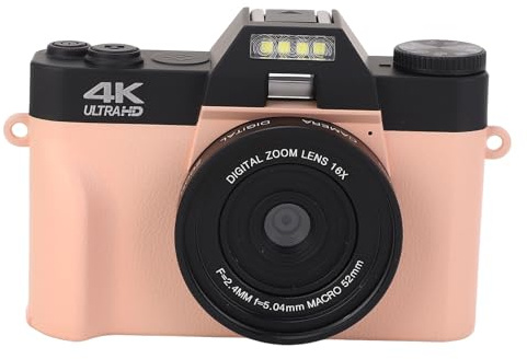 56MP 16X Zoom 4K Digitalkamera Anti Shake Autofokuskamera 180 Deg Flip Screen Kompaktkamera för Inspelning Av Resesammankomster