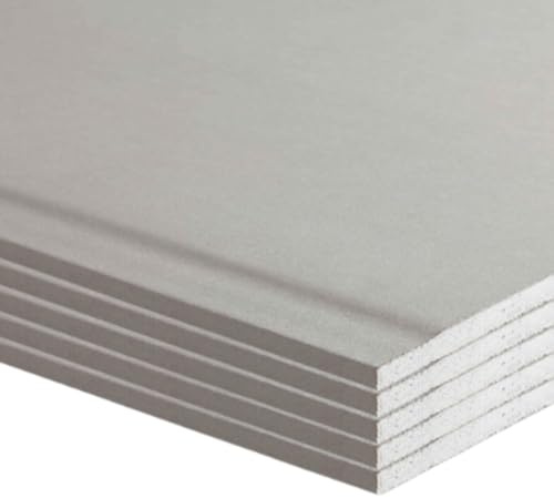 Fortunato Lastra Cartongesso BA 13 Dimensioni 1200 x 2000 mm Spessore 12.5 mm Confezione 5 Pezzi Pareti Divisorie