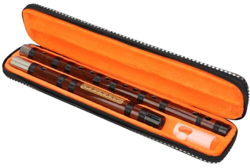 Professionelles Bambusflöte-Kit für Anfänger mit 8-jährigem getrocknetem Bitterer Bambus, Messinggelenk, Flötenfilm, komplettem Zubehör, Einfach zu erlernen und spielen