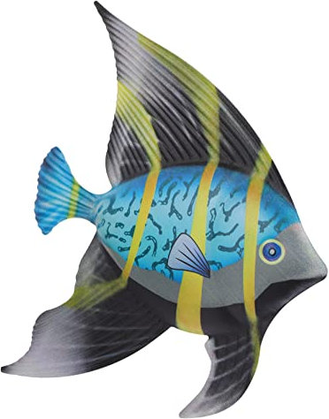 PartyKindom Fisch Wanddeko Aus Eisen Metall Dekorative Wandkunst Für Wohnzimmer Schlafzimmer Meeresdeko Zum Aufhängen Geschenkidee