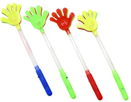 TOYANDONA 4piezas Aplausos Barras Luminosas Juguete para Aplaudir Accesorio para Animar para Eventos Deportivos y Fiestas Color Aleatorio