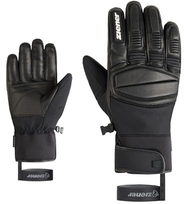 Ziener Herren GOMIN-Z Ski-Handschuhe/Wintersport | wasserdicht Lederinnenhand PFC frei
