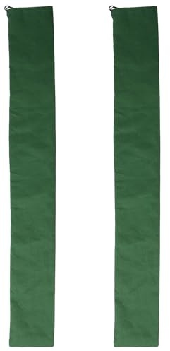NUOBESTY 2 bolsas de arena de lona para protección contra inundaciones (1,5 m, reutilizables y resistentes, vacías, con banda elástica) para barreras de lluvia, puertas, garajes, sótanos y