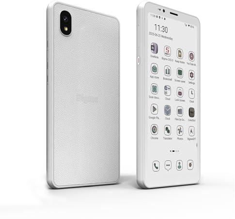 Bigme HiBreakS Color Epaper Smartphone, 5,84 cm (5.84) Android 14, 6 GB + 128 GB, 3300 mAh, 4G, cámara dual, memoria ampliable, blanco