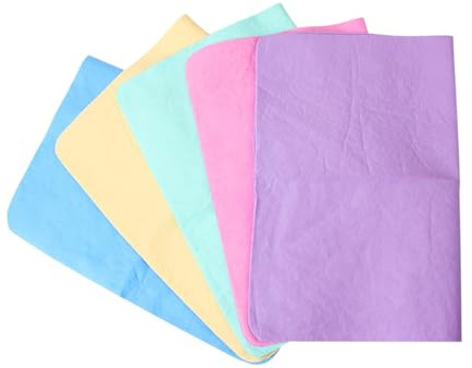 QUMIIRITY Ultra Absorbent Pva Pet Towels 5Pcs Set, Quick Drying Chamois Cloths for Dog and Cat Bathing, Reusable and Portable for Home Use Random Color