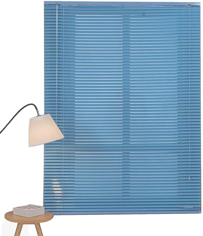tow000ack Persianas Venecianas de Aluminio Opacas,Azul,Lamas 25mm,Estores de Ventanas,Filtrado de Luz y Control de Privacidad para Hogar y Oficina,Personalizadas,Ancho × Alto (105cm x 120cm)