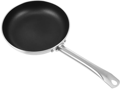 AMUSLESUR Padella in Lega di Alluminio Antiaderente per Uso Domestico, Padella per Bistecche Riscaldamento Rapido, Adatta per Cucina Familiare e Fiamma Diretta