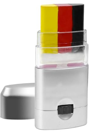 Set Di Matite Per Il Viso – Kit Di Colore Nero Giallo, Applicatore Di Pennarello Cosmetico, Strumento Di Trucco Di Arte Del Corporale, Bastone Prestazioni Evento Porta