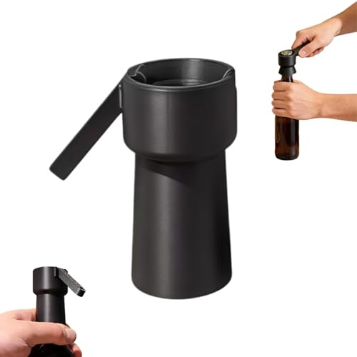 Bottle Cap Launcher,3D Printed Spring Loaded Shooter & Manual Can Opener,Tin Opener,Jar Opener,Ring Pull Opener Aid for Beer Wine,Personalised Bottle Opener Corkscrew,Kitchen Gadgets for Men