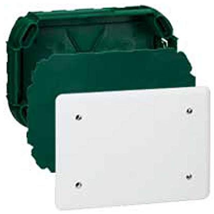 Legrand 089273 Boîte Complète Batibox Maçonnerie pour Dérivation Rectangulaire, 165mm x 115mm x 40mm, Blanc