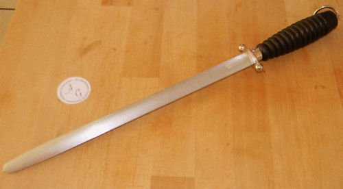 Wetzstahl oval Chrom-Vanadium magnetisch 45 cm Gesamtlänge Solingen TOP Qualität