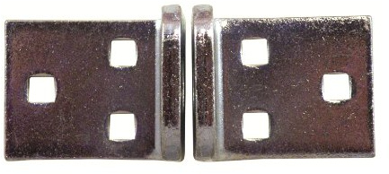 Abus 54117 115/100 Winkelöse, Grau, 12 mm | Korrosionsgeschützt, 5 mm starke Stahlwinkel – für einschlagende Türen, Rolltore & Vorhangschlösser geeignet