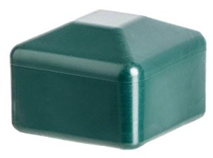 EMFA Fence Post Caps Square 80x80 mm (3,15x3,15 inch) Green RAL 6005 Plastic 10 pcs.