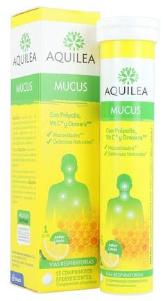 Aquilea MUCUS COMPROPOLIS VITAMINA C HIDROSERA PARA VIAS RESPIRATORIAS 15 COMPRIMIDOS EFERVESCENTES