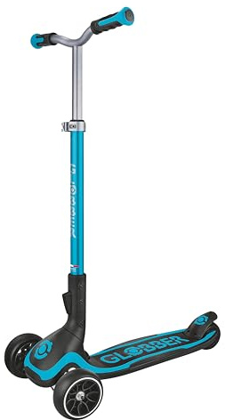 Globber ULTIMUM – Tretroller Kinder Erwachsene, 125/90 mm extra breit, ABEC 7, 3-rädrig, höhenverstellbar