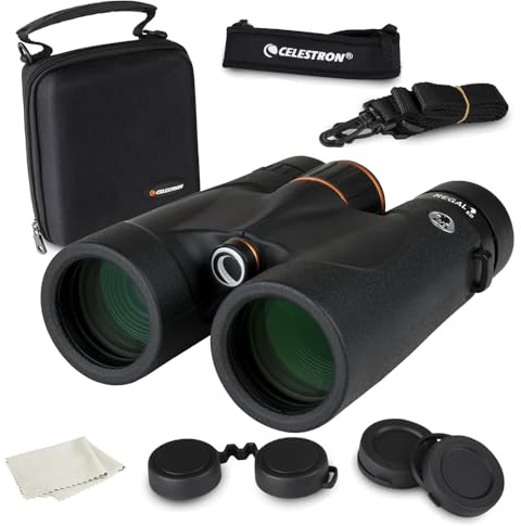Celestron 71391 Regal ED 10x42 Binoculars for Birding and Outdoor Actvities, Phase and Dielectric Coated BaK-4 Prisms, Fully Multi-Coated Optics, 6.5 Feet Close Focus