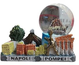 Generico Palla di vetro con neve Pompei napoli, Diametro 4,5 cm