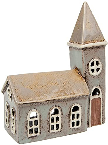 Village Pottery Teelichthalter Kirche
