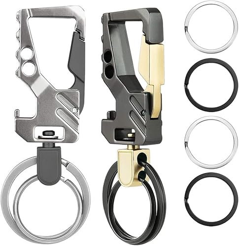 Norhogo Lot de 2 porte-clés avec décapsuleur, porte-clés de voiture, décapsuleur en métal, décapsuleur, ouvre-bouteille, décapsuleur, cadeau d'anniversaire
