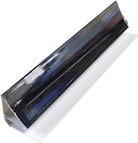 NRG 8mm Bathroom Wall Panel Trims for PVC Panels 2.7m Silver | Coving Trim, for PVC Ceiling Cladding Bathroom Wet Wall Panels, for Shower Room, Kitchen, Ceiling, Wet room, Shower Enclosure