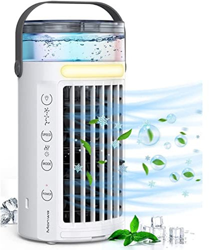 Aire Acondicionado Portatil Barato - Compacto Y PortáTil Enfriador De Aire PortáTil USB - Bajo Consumo De EnergíA Mini Climatizador Portatil Frio, para RefrigeracióN Silenciosa De La Oficina En Casa