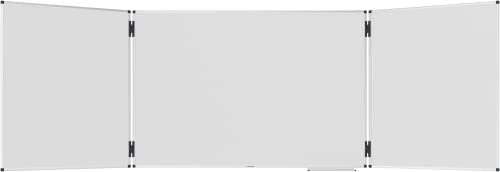 Legamaster UNITE PLUS Klapptafel - weiß - 100 x (150-300) cm - Whiteboard mit Zwei doppelseitig ausklappbaren Flügeln -magnetisch und beschreibbar- inkl. Zubehör