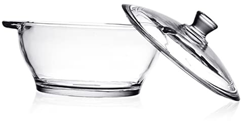 TOPBATHY Ramen Pot Glas Kochtopf Mit Deckel Schmortopf Für Zuhause Hitzebeständig Multifunktional Leicht Zu Reinigen Für Suppen Und Nudeln