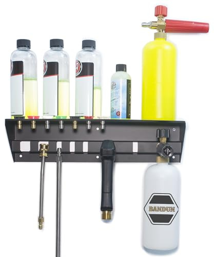 BANDUN Hochdruckreiniger-Pistolenhalter mit Ablage, Schaumstoffkanonenhalter für Hochdruckreiniger, Düsenspitzen, Seifenflaschenhalter, Hochdruckreiniger-Teile, Zubehör und Aufsätze,