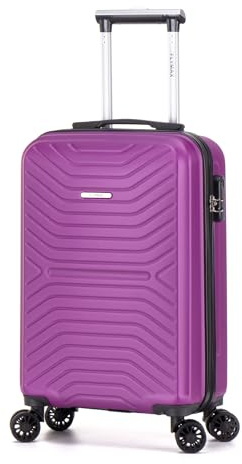 55x35x20 Cabin Suitcase Carry on Suitcase Hard Shell Hand Luggage Cabin Bag Case Approved For Ryanair EasyJet 2 Small Fits 8kg 10kg 35 Litre Capacity + 3 Digit Lock + Telescopic Handle Cabin Luggage