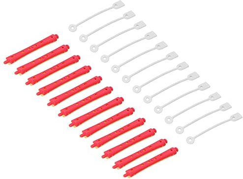 Xiuganpo 12 Pezzi Aste per Perm Capelli Aste per Onde Fredde per Arricciare i Capelli con Cinturino per Parrucchiere Materiale PP 3,5 X 0,4 Pollici