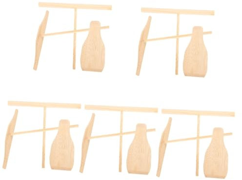 Alipis 5sets Ergonomic Pancake Maker Kit Crepe Spreader and Turner Non Stick Pan Tool for Pancakes