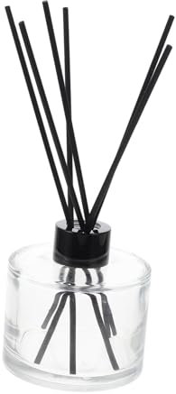 HAWILLOSCH Aromaflasche Glas Mit Diffusorfunktion Schwarz Für Ätherische Öle Raumduft Flasche 200ml Wohnraum Duftspender