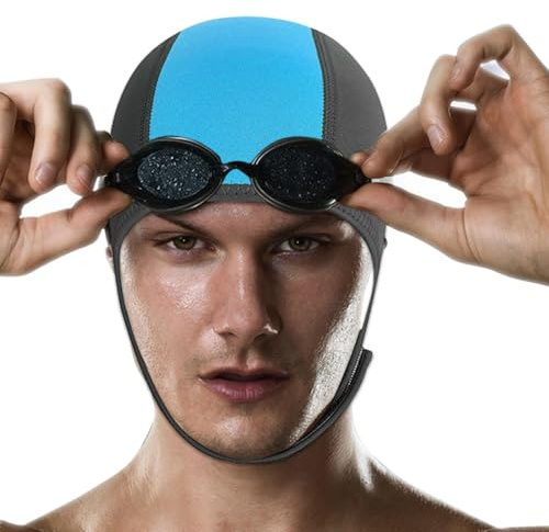 Cuffia da bagno da donna - Cuffia da surf in neoprene regolabile da 2,5 mm | da nuoto resistente al freddo invernale, cappello da bagno elastico professionale per adulti per sport acquatici