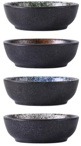 PRETYZOOM 4pezzi Piatto Per Spezie in Ceramica Multifunzione Comodo Da Usare Si Abbinano Alla Maggior Parte Delle Stoviglie Decorazione Per Cena Regalo Per Amici