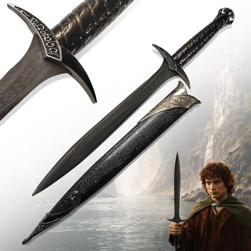 Der Herr der Ringe - LOTR Schwert, Filmschwert, echt, aus Stahl, Der Hobbit, Zauberer Merch, Aragorn Sword, Deko für Sammler und als Geschenk