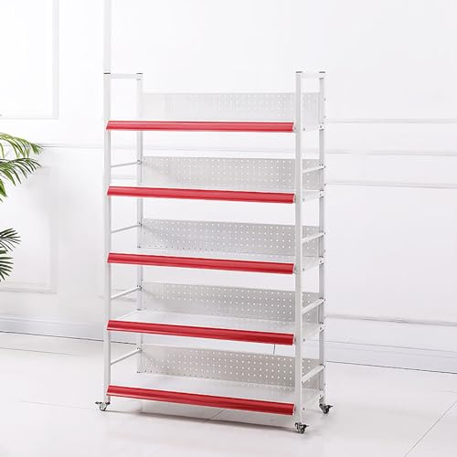 Generico Portafrutta e Verdura, Organizer per Snack con 4 Ganci e 4 Ruote, Cestino per Frutta e Verdura per conservare 3/4/5 Strati, Carrello portaoggetti impilabile in Acciaio, per Cucina, dispensa,