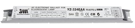 GBYJYMQTZ Ballasts électroniques 3AAA YZ-224EAA YZ-324EAA T5-E 220V 2 * 24W 3 * 24W T5 for T5 Ho Tube lumières fluorescentes Lampe d'aquarium redresseur(YZ-224EAA)