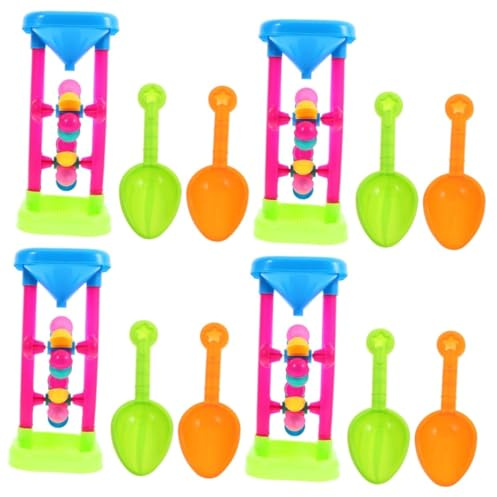 Kisangel 2 Sätze Strandspielzeug für Sandspielzeug mit Sanduhr und Wasserrad Kreatives Outdoor Fantasie Farbenwahrnehmung und Sozialer Interaktion Langlebig für Strand und Zufällige Farbe