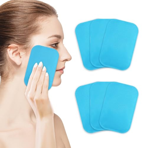 6 Stück Wiederverwendbare Mini Kühlpads Sanfte Gel Kompressen (7,5x11,5 cm) Kalt/Warm Kühlakku bei Kopfschmerzen, Zahnschmerzen, müden Augen, Insektenstichen