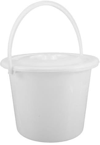 TOYANDONA Seau de Toilette avec Poignée et Couvercle Seau de Toilette de Chevet Urinoir Plastique pour Hommes Pichet Urinoir Plastique Bouteille de Chevet pour Hommes Pot à Uriner Pot