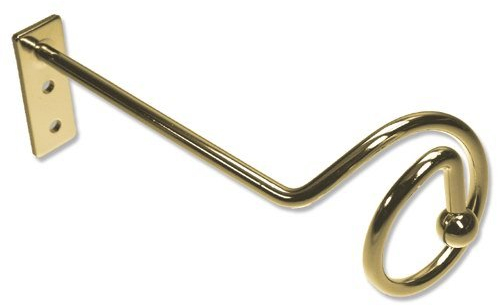 Interdeco Drapierhaken/Raffhaken Messing farbig (1 Paar)