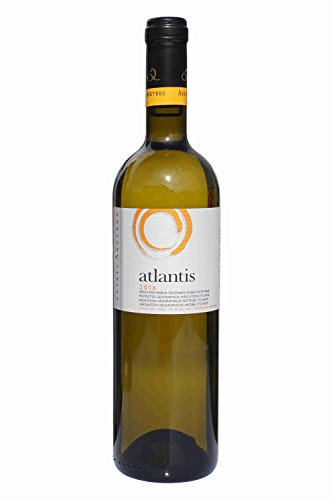 Atlantis Weißwein Santorini 750ml Flasche Argyros griechischer Weiß Wein trocken sommerfrisch San Torini