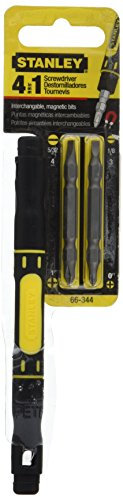 Stanley Hand Tools 66-344 - Driver tascabile bi-materiale 4 in 1 (confezione da 6)