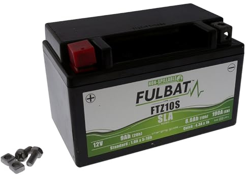 FULBAT Batterie 12 V 8,6 Ah (FTZ10S) [wartungsfrei & versiegelt] kompatibel für YAMAHA YZF-R1, Y, YC 1000 ccm Baujahr 04-09