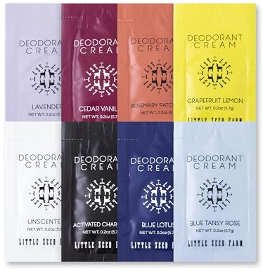 Little Seed Farm - Deodorant Cream Samples, 8 Pack - All Scents