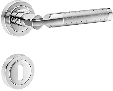 ck-tuerbeschlaege Hochwertige Bicolor Rosettengarnitur Blues 2 (BB Buntbart)