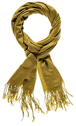 VIKINGS Unisex Schal Happy Edition mit Fransen, Farbe Schal Happy Edition 180 x 70 cm:Olivgrün
