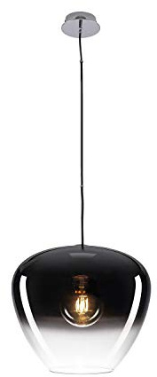 SLV luminaria de suspensión PANTILO CONVEX 40 / Lámpara de salón, iluminación de interior, lámpara colgante de comedor, led, luminaria de techo / E27 40 W cromo